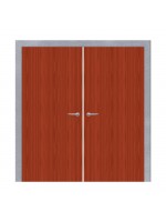 Double Wood Birch Door with Hollow Metal Frame