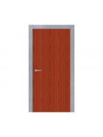 Single Wood Birch Door with Hollow Metal Frame